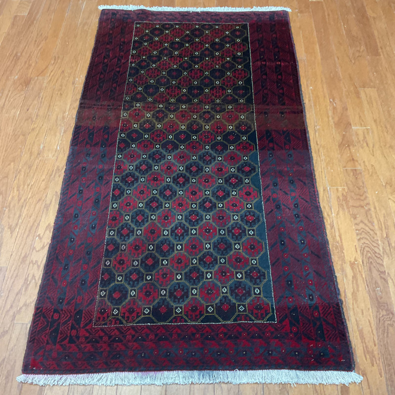  Handmade Balouchi Wool Rug