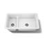 Iron Tones 33" L x 18.75" W Large/Medium Double-Bowl Kitchen Sink-1707138