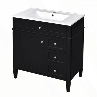 Meuble-lavabo de 30 po avec lavabo supérieur