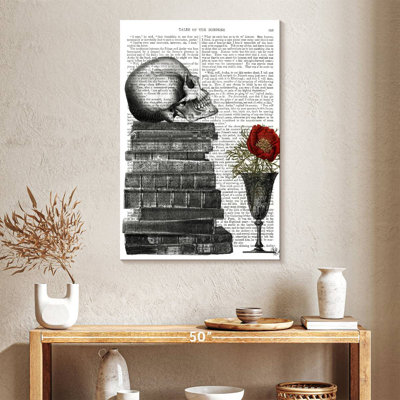 Kerner Skull And Books