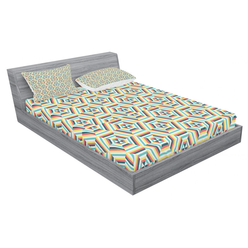 Microfiber Geometric Sheet Set