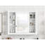 Armoire de rangement de salle de bain murale, armoire à pharmacie, armoire de salle de bain moderne avec miroir, armoire à miroir (meuble-lavabo non inclus)-114198228