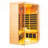 Deluxe 2-Person Far-Infrared Hemlock Corner Sauna Room with Full Transparent Glass Front