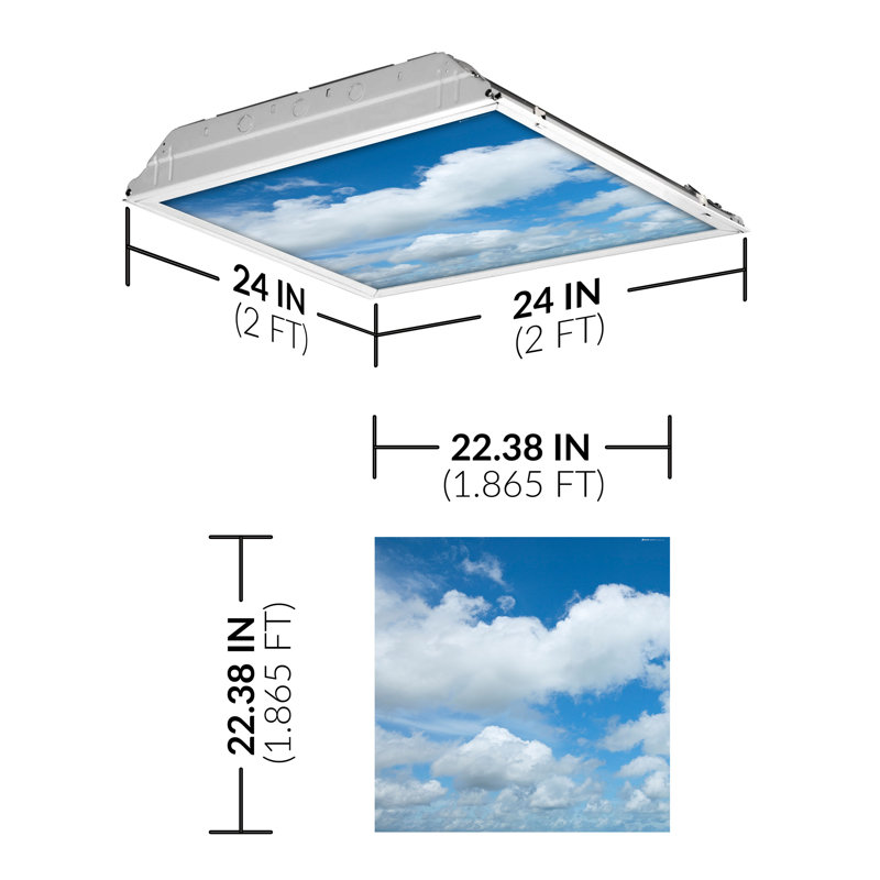 Cloud Square Fixture Component Ceiling Light