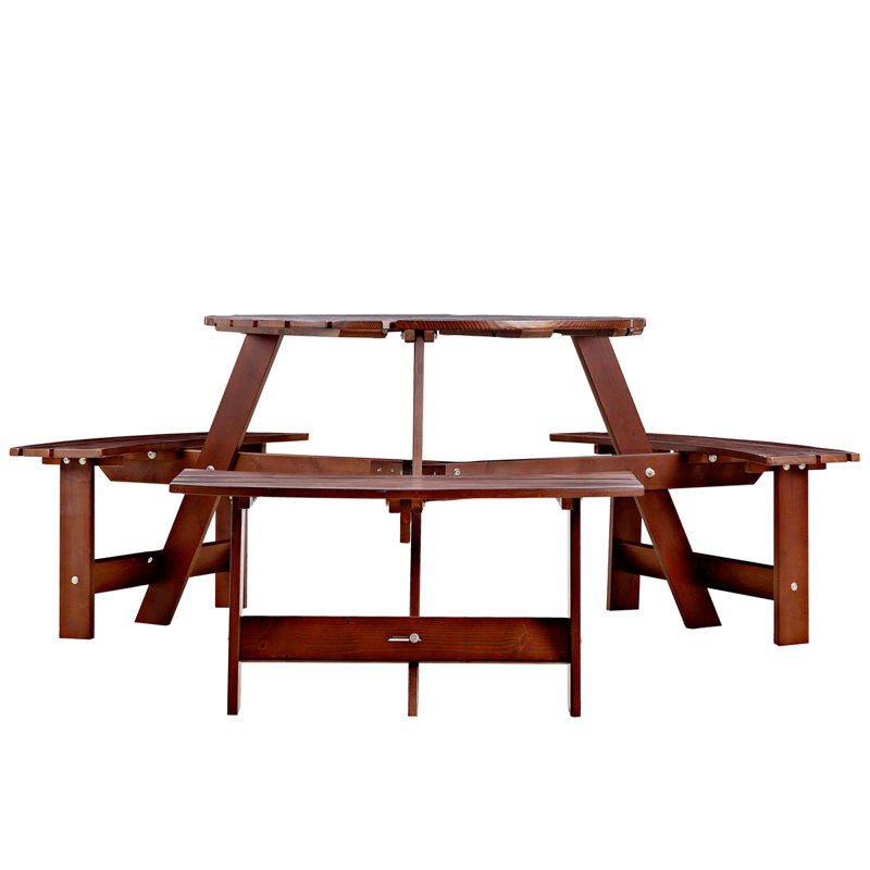 Ensemble de table d'extérieur 35,5 L Jagur, Brun, 3