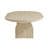 Simple solid wood personality oval coffee table