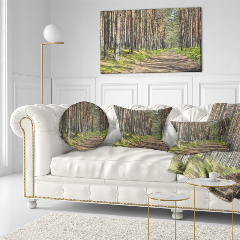 Coussin lombaire forest look
