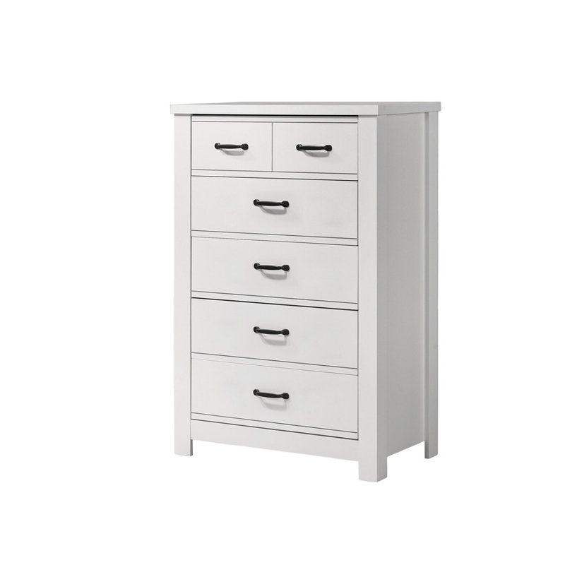 Commode 5 tiroirs blanche Cosmo