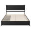 Lit plateforme en bois avec pied de lit et tiroirs de rangement Ronan-477812-477818