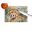 Cheetah Glass Cutting Board Large
