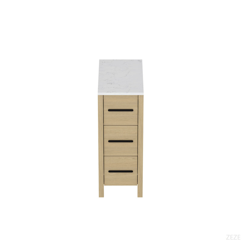 Meuble-lavabo 12 po, meuble-lavabo avec comptoir Freestangding