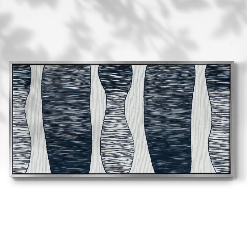 "Abstract Series CXIX" par J Paul, reproduction d'art, Argent argent, H 21 po x l 41 po