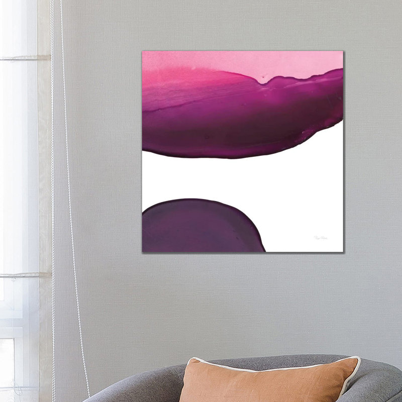 Swish Of Magenta III by Piper Rhue - Wrapped Canvas Painting, 66.04cm H x 66.04cm W x 1.91cm D