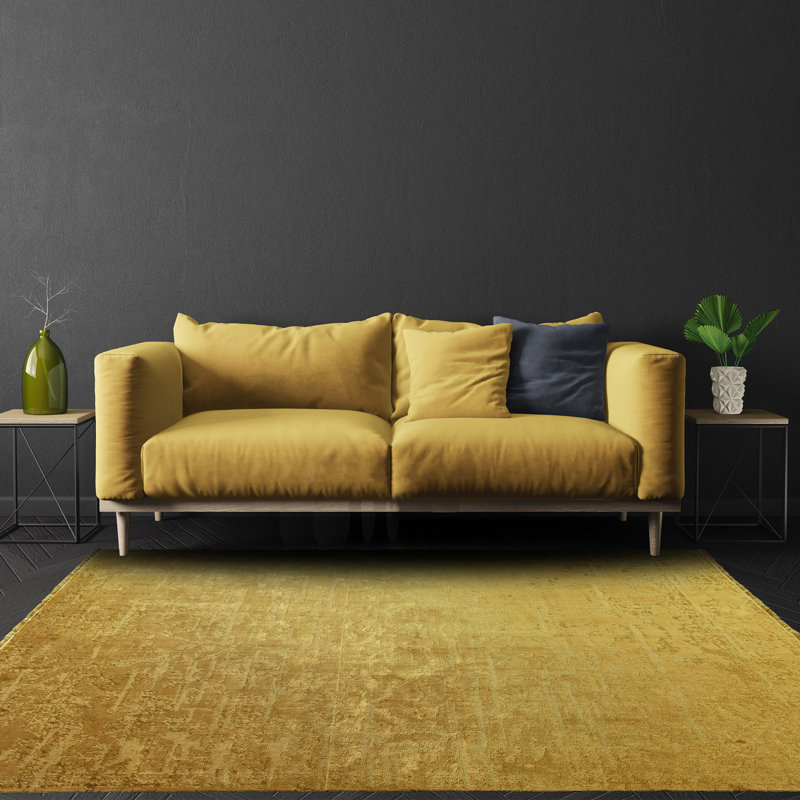 Alessandra Washable Persian Gold Rug, Rectangle 120 x 180cm