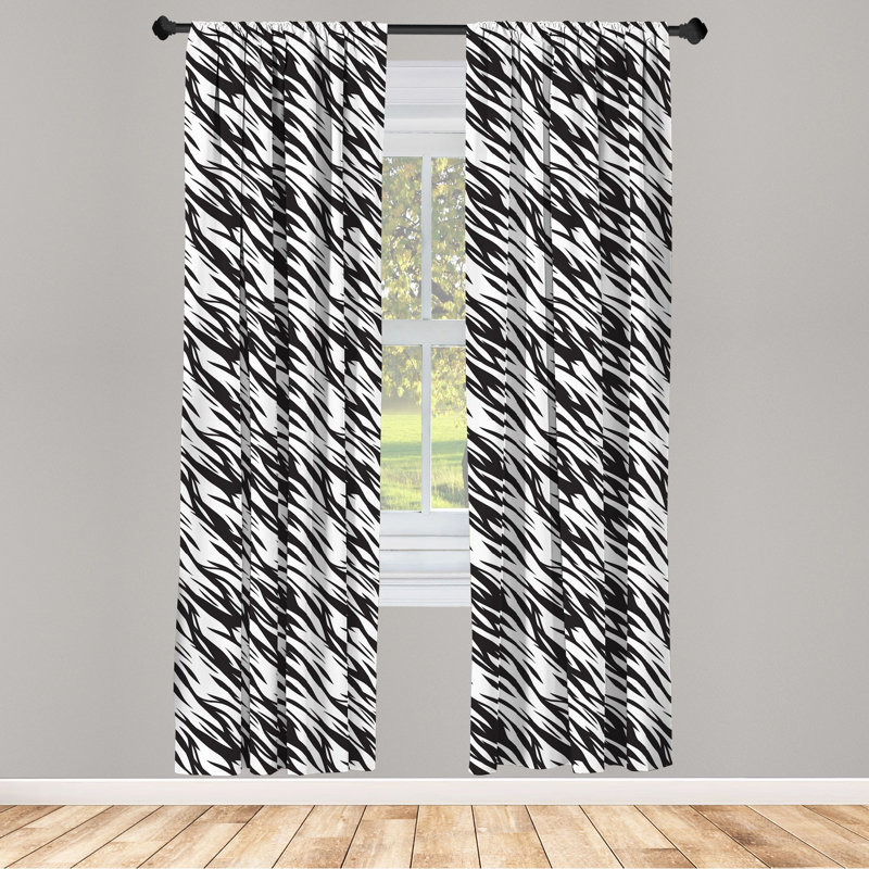 Semi-Sheer Rod Pocket Curtain Panels, 28" x 95"