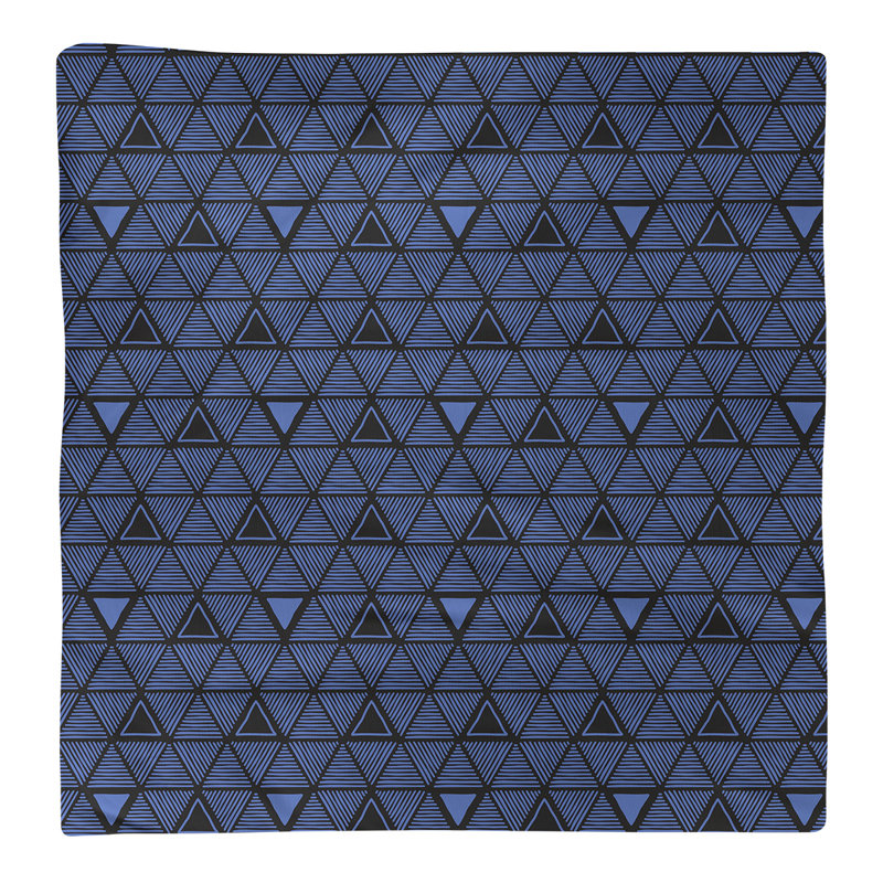 Jordao Cotton Abstract Square Napkin, Blue, 0.1" H x 22" W x 22" D