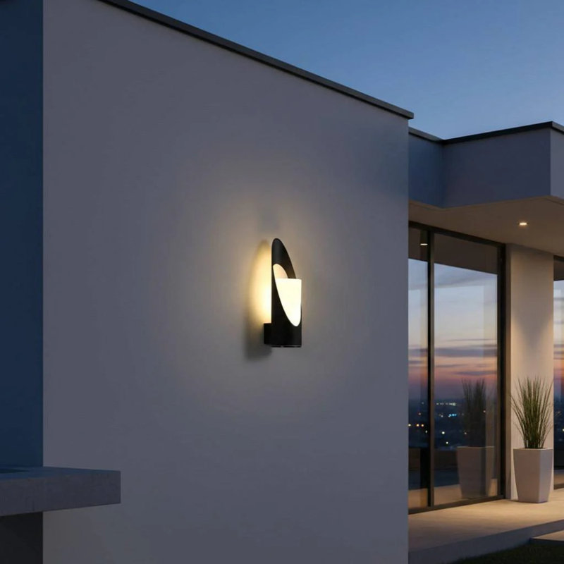 UltraBeam 5 Watt LED Black Exterior Wall Light - IP65 rated - 3000k Warm White - 360mm Tall