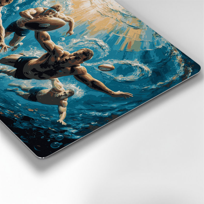 Art mural en métal Sports Sports, H 132 po x l 168 po x P 0,05 po