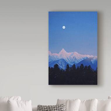 Peinture acrylique Montagne Alpenglow Paysage