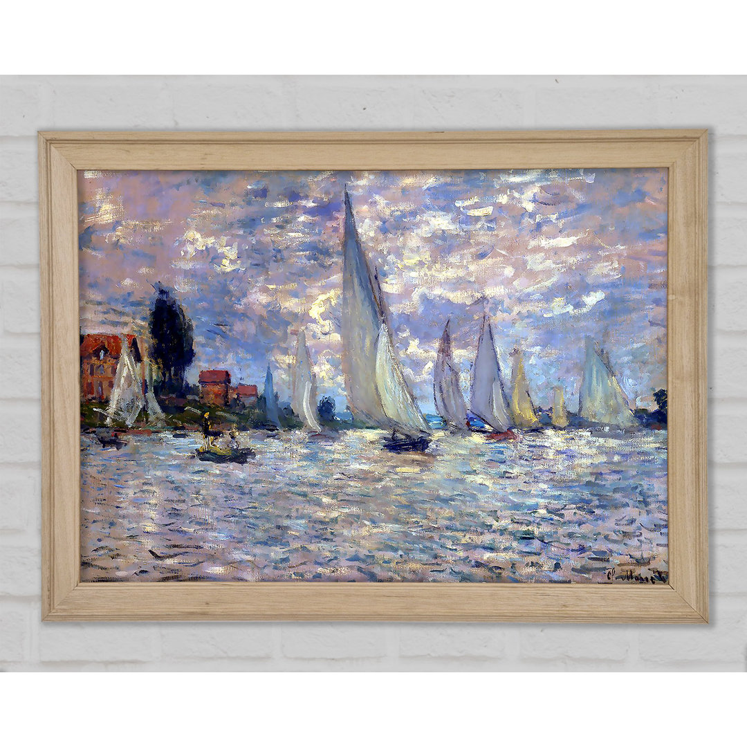 Monet Les Barques - Einzelner Bilderrahmen Kunstdrucke