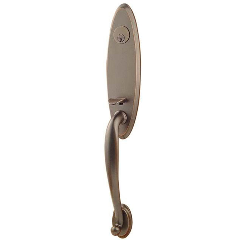 Entretoise tubulaire Emtek Marietta, Bronze huilé, Levier Wembley, Droite