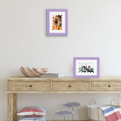 Picture Frame With Wavy Mat - Ideal For Any Room, Living Rooms, Dorm Room