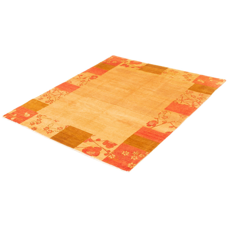 Tapis brun clair 6 pi 10 po x 8 pi 2 po Finha Peshawar Ziegler
