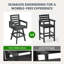 Tabouret de bar pivotant 360 ° Premium