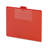 Smead® Red Vinyl Top Tab Pocket Guides Plastic File Guides