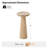 Oxner 24"Tall Modern Round End Table with Genuine Marble Top and Oak-507910441