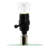 Stoneware Table Lamp with Fluted Base and Raffia Shade
