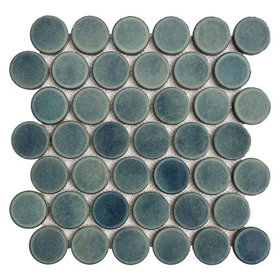 Mosaïque ronde en porcelaine 2 pouces