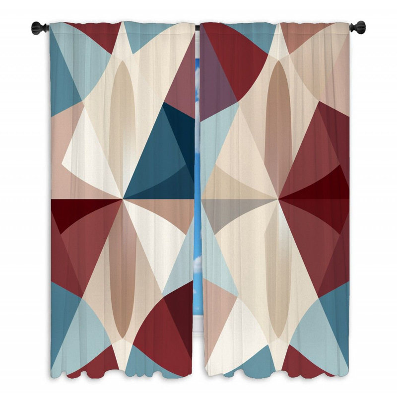 Paire de rideaux obscurcissant Joean, H 40 po x l 54 po