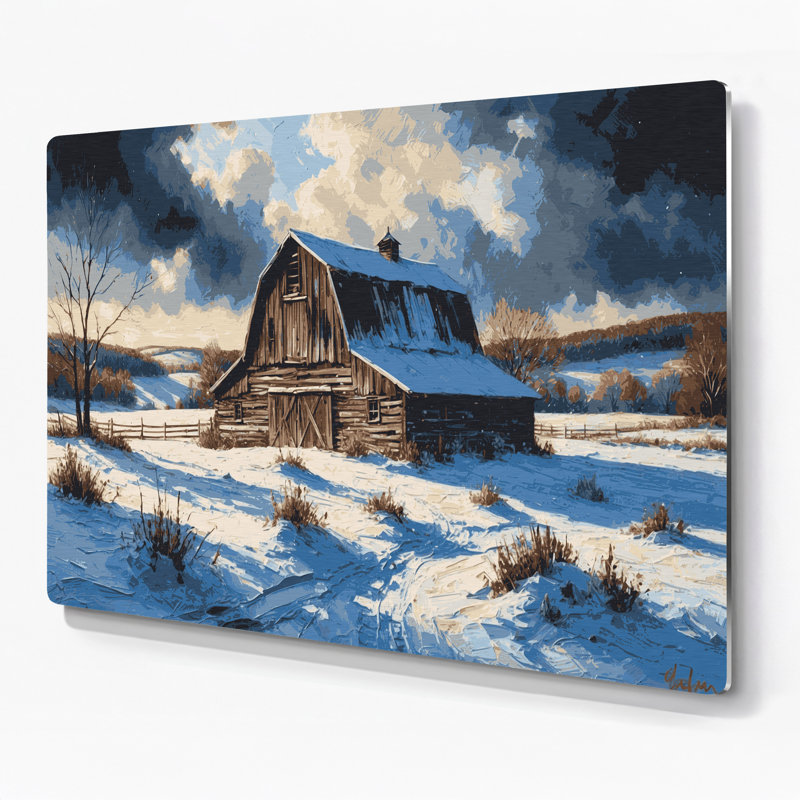 Art mural en métal bleu, H 288 po x l 432 po x P 0,05 po