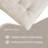 Edelia Ivory Poly Chenille Tufted Soft Sheen Long Lounger 27" x 74" Floor Pillow Cushion-781533645