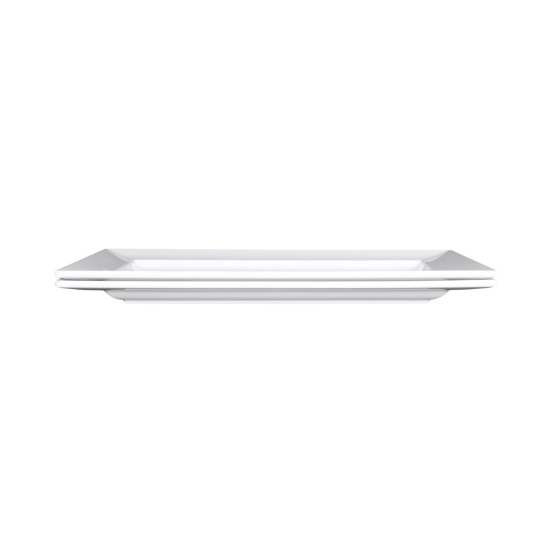 Plateau en mélamine Stratus, Blanc, H 0,88 po x l 13,5 po x P 8,5 po