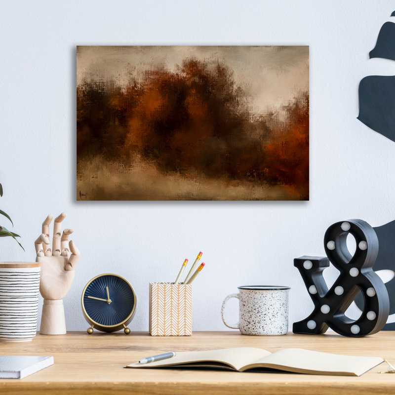  «Moody Autumn» par Ashley Bradley, art mural en verre acrylique, 16 po x 12 po