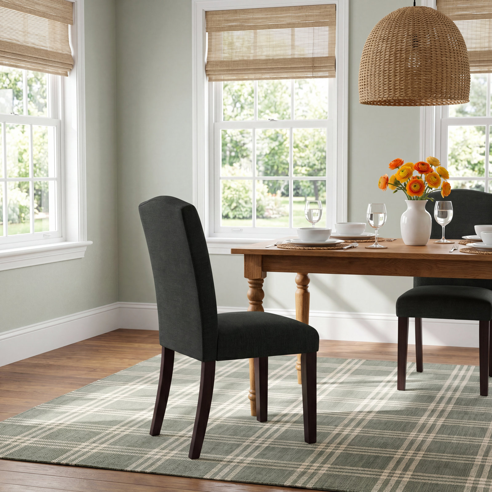 Estrela Dining Chair, Classic Chocolate Velvet, Espresso