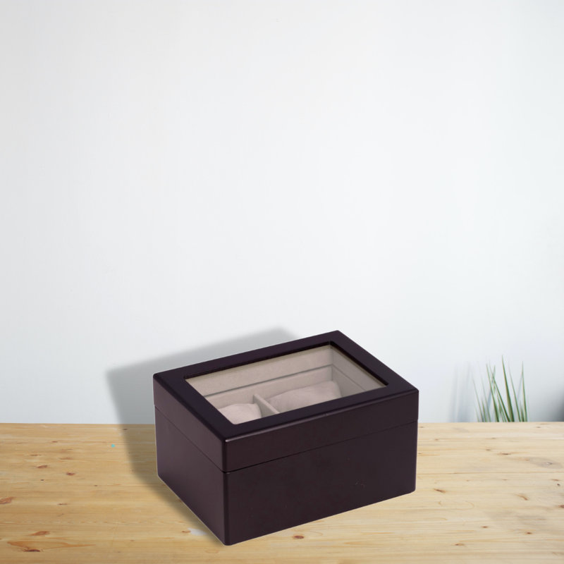 Boîte à montre en bois 2, Noir