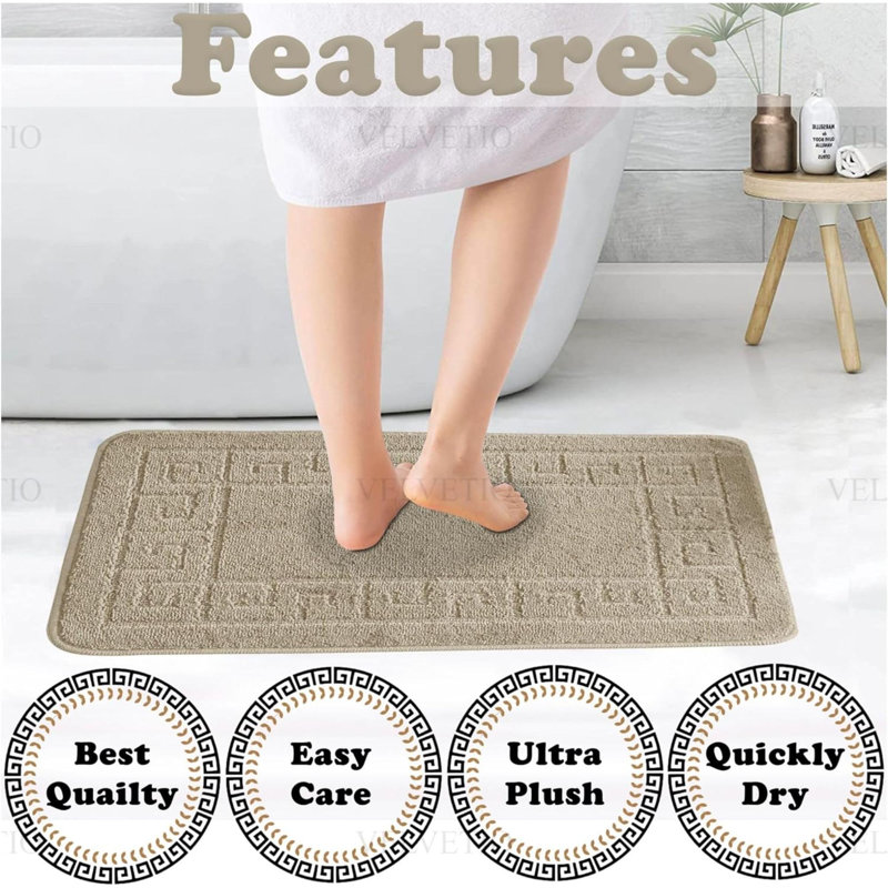 Non-Slip Backing Bath Mat, Mocha