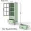 Light Gray Shaker Solid Wood Single Door Base Cabinet with Adjustable Shelves for Kitchen, Laundry, and Bathroom Storage (9\