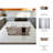 Trays and Plates Metal Aluminum Modern Design Rectangular Finish for Home Office Bedroom Living Room Decor Use Set of 3 - 1" Gold