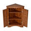 Armoire de rangement triangulaire pour salle de bain avec tablettes réglables-868376556