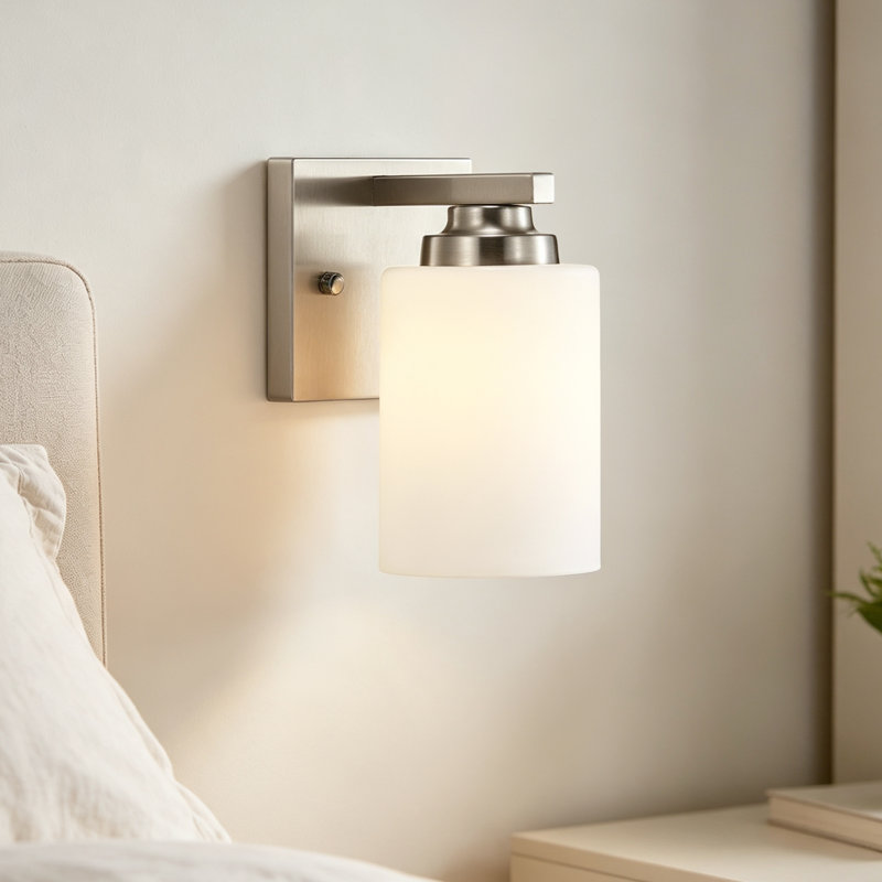 Caelynn Dimmable Bath Sconce, Nickel