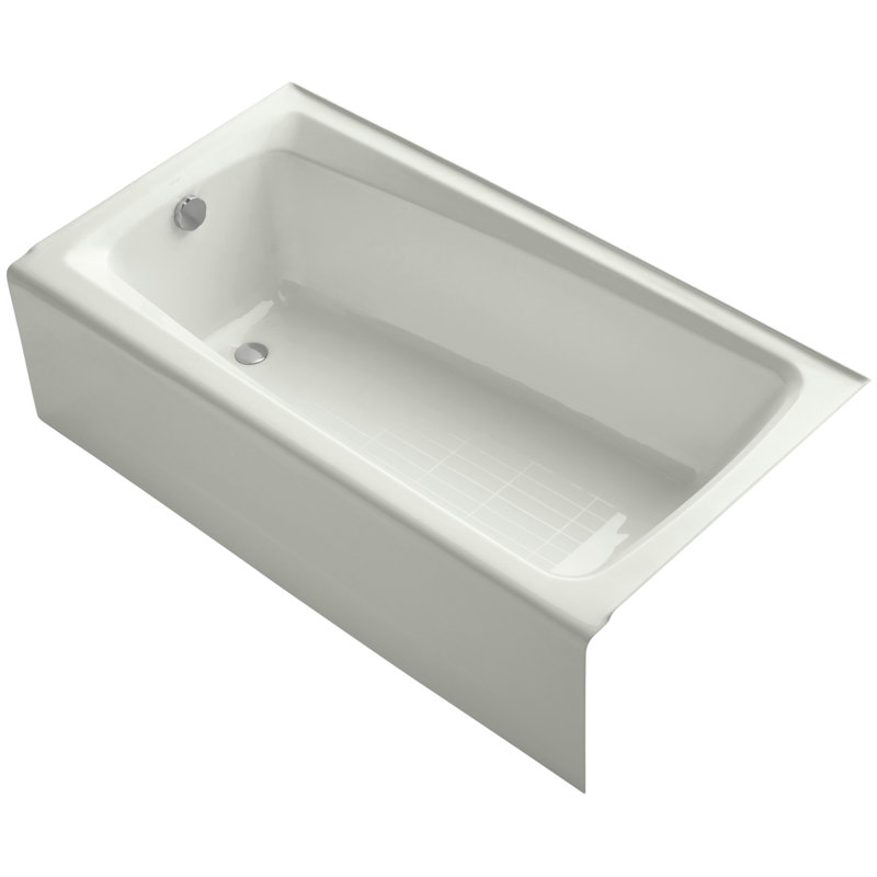 Mendota 60" x 32" Soaking Bathtub, Dune, Left