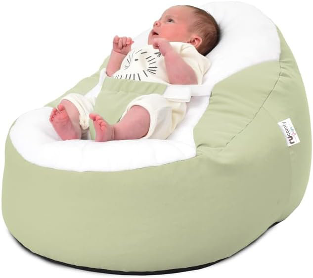 Refillable Bean Bag Lounger, Sage Green