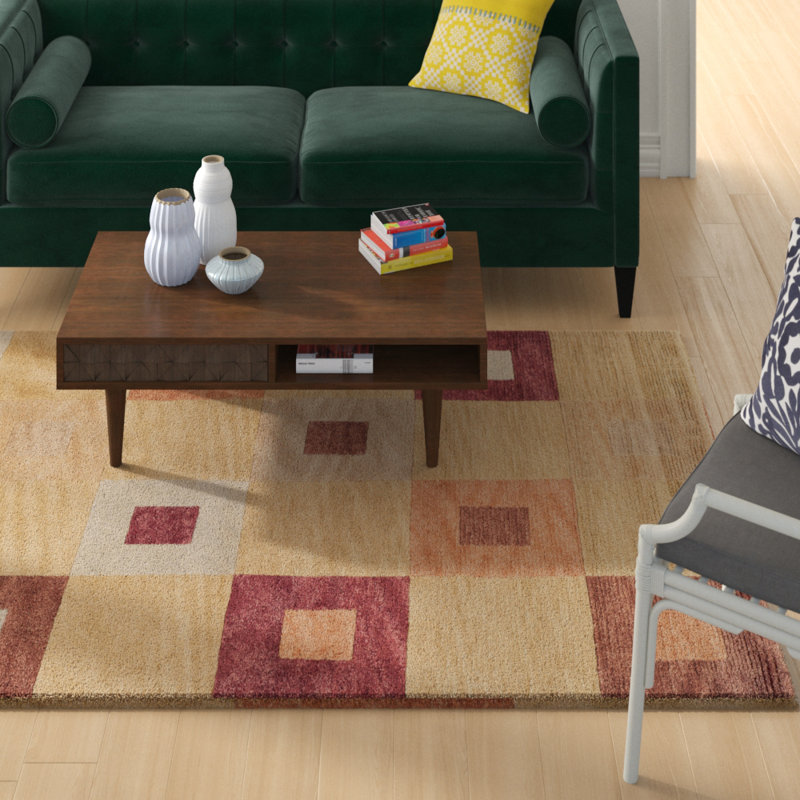 Tapis beige / brun Elikai, Rectangle 9 pi x 12 pi