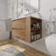 Meuble-lavabo mural 30 po avec lavabo en gel, tiroir à fermeture en douceur-995307277