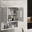 Armoire de salle de bain murale, look avec tablettes réglables, armoire de rangement blanche - intérieur