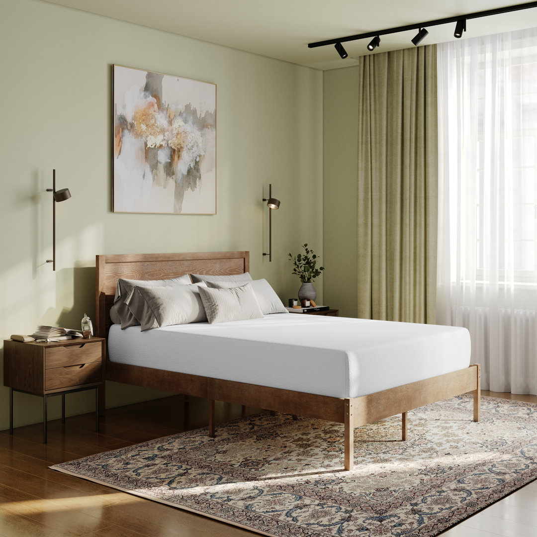 Green Tea Cooling Gel 4-Layer Memory Foam Mattress In A Box Alwyn Home Mattress 